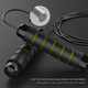 Jump Rope, Tangle-Free Rapid Speed Jumping Rope Cable with Ball Bearings for Women, Men & Kids, Adjustable Steel Jump Rope with Foam Handles for Home Gym Exercise Fitness Workout Equipment & Slim Body - Green