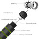 Jump Rope, Tangle-Free Rapid Speed Jumping Rope Cable with Ball Bearings for Women, Men & Kids, Adjustable Steel Jump Rope with Foam Handles for Home Gym Exercise Fitness Workout Equipment & Slim Body - Green