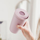UBERSTAR Radius Travel Cup / 400ml Insulated Travel Coffee Mug/Leakproof Pop to Unlock Sip Lid (Blush Pink)