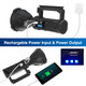 Rechargeable Spotlight Flashlight 100000 Lumens with Tripod IPX5 Waterproof Handheld Spotlight 4 Modes Search Light for Camping Fishing Hunting Hiking Emergency&Other Outdoor Activities