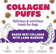 Icelandic+ Collagen Puffs: Baked Beef Collagen with Lamb Marrow 2.5oz - Treats for Med-Lg Dogs, Crunchy Protein Bites Icelandic+ Collagen Puffs: Baked Beef Collagen with Lamb Marrow 2.5oz - Treats for Med-Lg Dogs, Crunchy Protein Bites