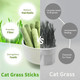 110g Cat Grass Treats for Cat, Cat Grass Cube, Natural Dried Cat Grass Teething Stick Snacks for Cats, Edible Cat Chew Toys for Teeth Cleaning and Hairball Removal (220g) 110g Cat Grass Treats for Cat, Cat Grass Cube, Natural Dried Cat Grass Teething Stick Snacks for Cats, Edible Cat Chew Toys for Teeth Cleaning and Hairball Removal (220g)