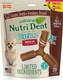 Nylabone Nutri Dent Dog Dental Chews - Natural Dog Teeth Cleaning & Breath Freshener - Dental Treats for Dogs - Filet Mignon Flavor, Small (1 Count)