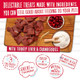 Charlee Bear Original Crunch Dog Training Treats Turkey Liver & Cranberries 3 Calories 16 Oz 3Pack