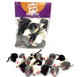 Axel Pets 20 Furry Mice With Catnip And Rattle Sound Made Of Real Pack Of 20