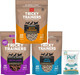 (3 Pack) Cloud Star Tricky Trainers Crunchy Low Calorie Training Dog Treat 14 oz, Cheddar, Liver, and Salmon with 10ct Pet Wipes
