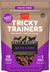 (3 Pack) Cloud Star Tricky Trainers Crunchy Low Calorie Training Dog Treat 14 oz, Cheddar, Liver, and Salmon with 10ct Pet Wipes
