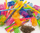 Fashion's Talk 49Pcs Cat Spring Toy For Kitten Catnip Bag Mesh Tubes Spring