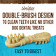 Merrick Fresh Kisses Natural Dental Chews Toothbrush Treat Shape Infused With Real 1525 Lbs 36 Ct
