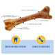 NBone NBone The Original Bagged Bone Treat For Dogs Large Chicken Flavor 3.2Ounce