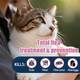 Nice2Cu Topical Flea & Tick Drops For Cats & Kittens Waterproof Monthly 1.5 Lbs