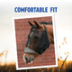 Manna Pro OptiForce Horse Fly Mask Insect Shield Repellent Uv Protected ClearView Mesh