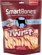 SmartBones Smart Twist Sticks, Rawhide Dog Chew Sticks, Made With Real Chicken, 50 Sticks (Pack of 1)