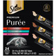 Sheba Premium Puree Cat Treats Lickable Roasted Chicken Flavor Smoked Salmon Flavor 0.49 Oz 24 Count