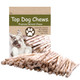 Top Dog Chews All Natural Rawhide Dog Twists (100 Pack) Natural Chew Sticks For 100 Pack