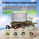 Strackvial Sound Machine & Clock With Bluetooth 5.4 14 Soothing White Noise