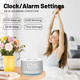 Strackvial Sound Machine & Clock With Bluetooth 5.4 14 Soothing White Noise