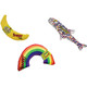 Yeowww 100% Organic Catnip Variety Pack Of Rainbow Banana & Pollock Fish Variety Pack