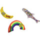 Yeowww 100% Organic Catnip Variety Pack Of Rainbow Banana & Pollock Fish Variety Pack