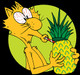 Yeowww Pineapple Catnip Toy For Cats Yellow 7" For All Breed Sizes