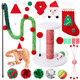 Vertintong 28 Pack Christmas Cat Toys Set Kitten Scratching Post Interactive Cats 28 Pack