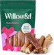Willow&I Bully Sticks for Dogs - 6 Inch Bully Sticks for Medium Dogs and Small Dogs (6 Pack), Premium 100% Grass Fed Beef Pizzle Sticks for Dogs, Natural Dog Chews Long Lasting Healthy Dog Treats