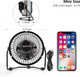 4 Inch Mini Fan With Metal Construction,Powerful Usb Powered,360° Rotation Desk Personal Cooling Usb Fans Small Quiet For Home