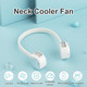 Bemodst Portable Neck Fan, 2000 Mah Battery Operated Wearable Personal Fan, Leafless, Rechargeable, Headphone Design, Usb Powered