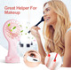 Chnlml Handheld Rechargeable Fan,Portable Mini Pocket Hand Fan Battery Powered With Base Eyelash Nail Art Make Up Fan For Girls