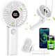 Portable Handheld Fan Battery Operated For Travel, Electric Hand Held Mini Ventilador Fans, Small Cooling Face Fan For For Makeup