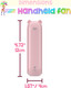 Handheld Mini Fan  Portable Small Foldable Fan  Phone Charger 2000 Mah Powerbank  2 Speeds Quiet Folding Pocket Fan  Pink