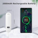 Mini Handheld Fan, Portable Fan 3 In 1 2000Mah, Battery Operated Fan With Led Display As Phone Holder, Hand Fan Usb Rechargeable