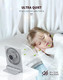 Small Table Fans Rechargeable Portable 180°Tilt Folding Desk Fans Battery Operated Personal Fan Ultra Quiet For Home Bedroom