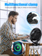 Frizcol 12000Mah 8 Inch Portable Clip On Fan,Battery Operated Camping Fan With Lights And Remote, Usb Fan Small Desk Fan Personal Frizcol 12000Mah 8 Inch Portable Clip On Fan,Battery Operated Camping Fan With Lights And Remote, Usb Fan Small Desk Fan Personal