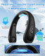 Neck Air Conditioner, 5000Mah Portable Neck Fan With Semiconductor Cooling Airflow Bladeless Usb Rechargeable 3 Speed Personal