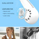 Neck Fan With Screen Display And 5 Speeds Levels, Usb Rechargeable Bladeless Cooling Fan, Quiet Neck Cooler Personal Hanging