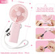 Handheld Fan, 3 In 1 Portable Fan,90°Foldable Desk Fan, Neck Fan, Hand Fan, 3 Adjustable Speeds Usb Rechargeable Personal Pocket