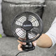 Holmes 4 Mini Heritage Desk Fan, UsbPowered, Single Speed, 4 Blades, Adjustable 100° Head Tilt, Metal Construction, Ideal