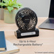 Holmes 4 Personal Fan, Rechargeable Battery, 3 Speed Settings, Lightweight, Compact And Portable, Adjutstable Head, Home Holmes 4 Personal Fan, Rechargeable Battery, 3 Speed Settings, Lightweight, Compact And Portable, Adjutstable Head, Home