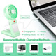 Mini Handheld Mirror Fan, Portable Fan Small Personal Fan Usb Charger, 4 Speed Adjustable Hand Fan With Mirror, Makeup Eyelash Mini Handheld Mirror Fan, Portable Fan Small Personal Fan Usb Charger, 4 Speed Adjustable Hand Fan With Mirror, Makeup Eyelash