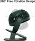 Jisulife Clip On Fan, Stroller Fan Battery Operated, Small Fan Portable 4000Mah Rechargeable, 4 Speeds, Powerful Wind Ultra Quiet Jisulife Clip On Fan, Stroller Fan Battery Operated, Small Fan Portable 4000Mah Rechargeable, 4 Speeds, Powerful Wind Ultra Quiet