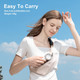 Jisulife Handheld Fan, Innovative Hidden Fan Blades Design, 4500Mah Mini Portable Fan With 18H Max Cooling Time, Usb Rechargeable