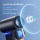 Jisulife Portable Handheld Turbo Fan, 100 Speeds Adjustable Mini Personal Fan, 9000Mah Usb Rechargeable Fan Battery Operated, Led