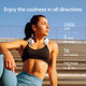 Jisulife Portable Neck Fan Upgraded, Necksupport Personal Fan Hands Free, 5 Speed Gears Adjustment, 3900 Mah Wearable Bladeless