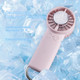 Mini Handheld Fan Portable Small Personal Hand Fan 3 Speed Usb Or Battery Powered With Cold Compress Function, Led Light, Hiking