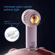 Mini Handheld Fan Portable Small Personal Hand Fan 3 Speed Usb Or Battery Powered With Cold Compress Function, Led Light, Hiking