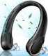 Neck Fan, Portable Bladeless Neck Fans, Upgrade 360° Airflow, Super Quiet, 3 Speeds, 4000Mah Personal Wearable Neck Fan, Upgraded