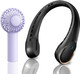 Portable Fan, Neck Fan + Mini Handheld Fan, 3 Speeds, Usb Rechargeable, Long Use Time, Personal Fan Battery Operate For Outdoor
