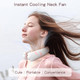 Cute Neck Fan For Kids, Teens, Women, Adorable Portable Fans 3000Mah Battery UsbC Rechargeable,Ultra Quiet Personal Cooling Fan Cute Neck Fan For Kids, Teens, Women, Adorable Portable Fans 3000Mah Battery UsbC Rechargeable,Ultra Quiet Personal Cooling Fan