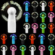 24 Pcs Portable Handheld Fan Mini Battery Powerful Fan Hello Summer Led Fan Small Personal Fan Party Favor Summer For Travel